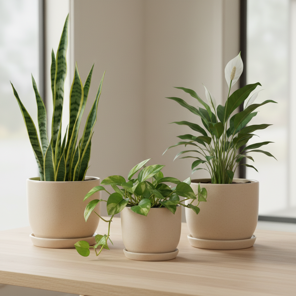 Air Purifying Plant Trio — Hero Shot
