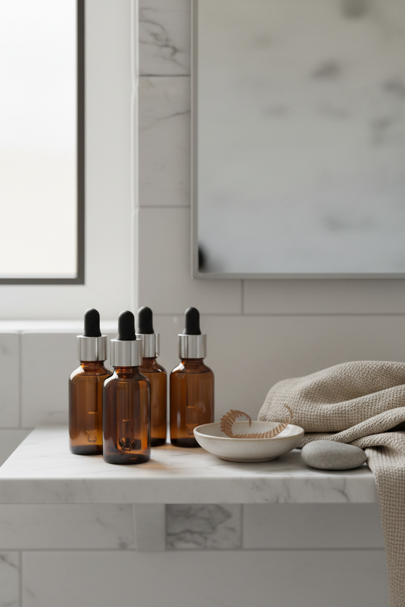 Cold-Pressed Body Oil Quartet — Lifestyle Shot